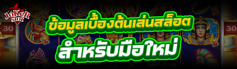 ข้อมูลเบื้องต้นเล่น สล็อต สำหรับมือใหม่