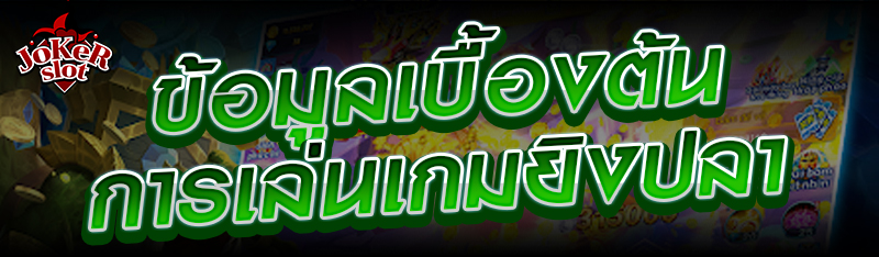 ข้อมูลเบื้องต้นการเล่นเกมยิงปลา