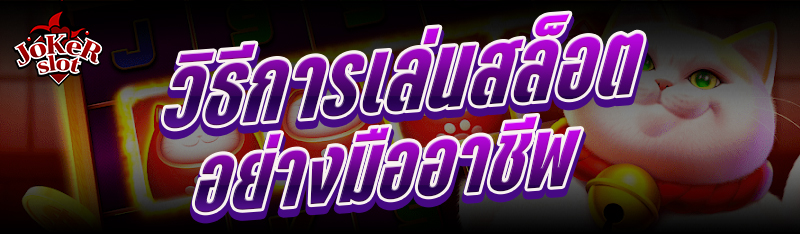 วิธีการเล่นสล็อตอย่างมืออาชีพ